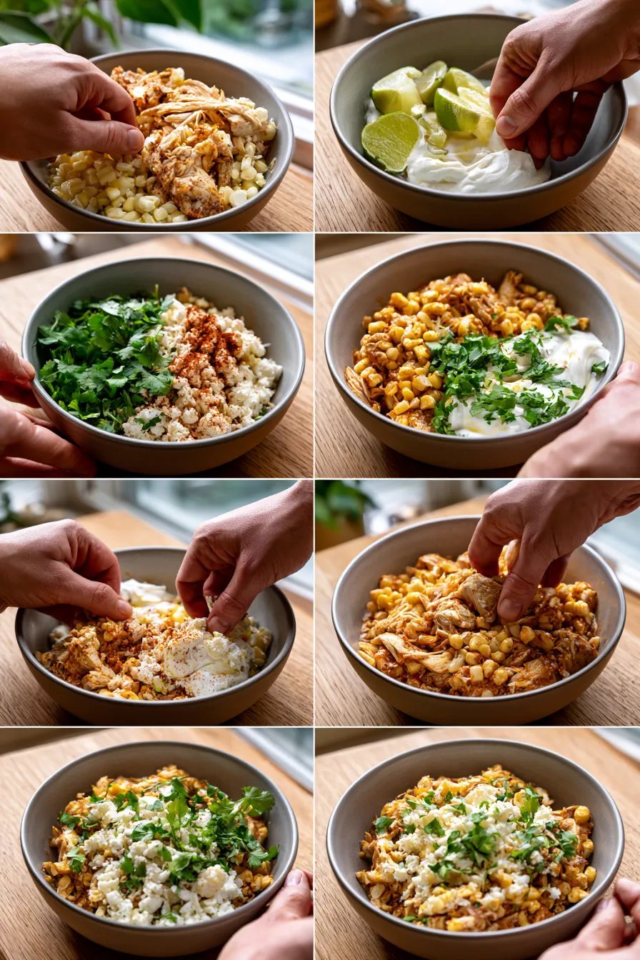 High-Protein Street Corn Chicken Bowls