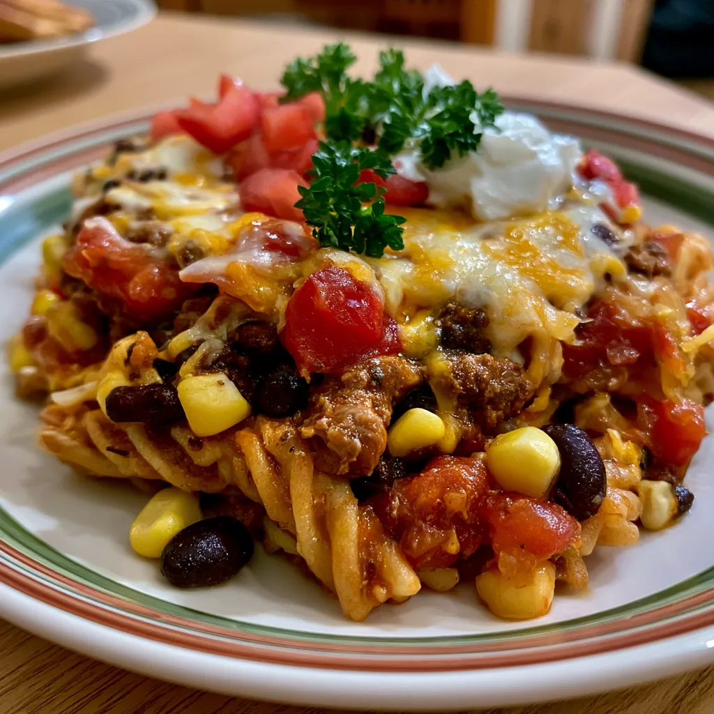 High Protein Taco Pasta