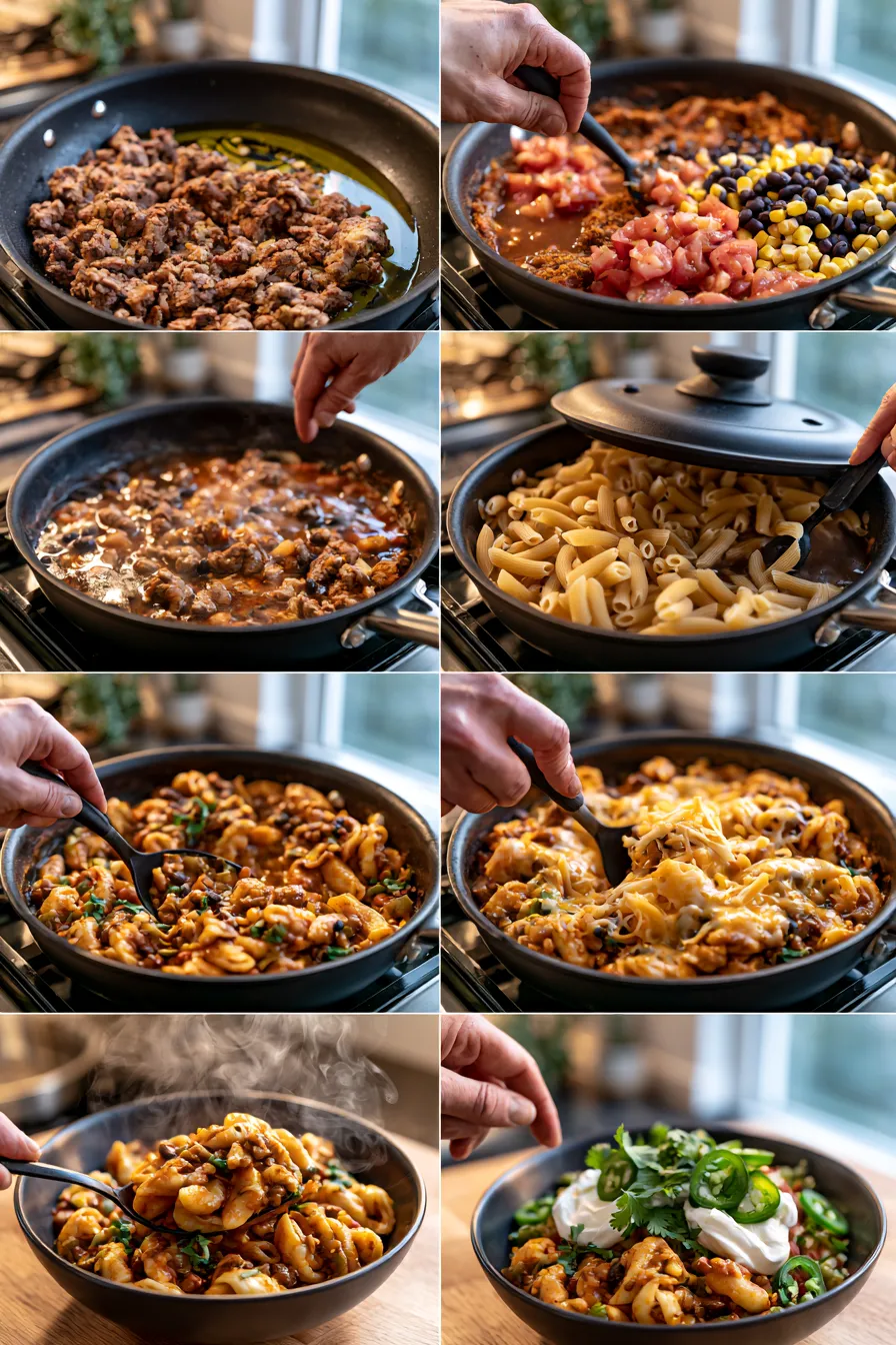 High Protein Taco Pasta
