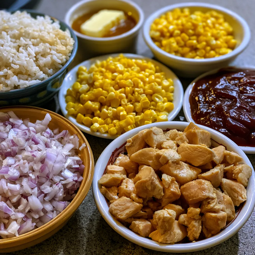 Honey BBQ Chicken Rice