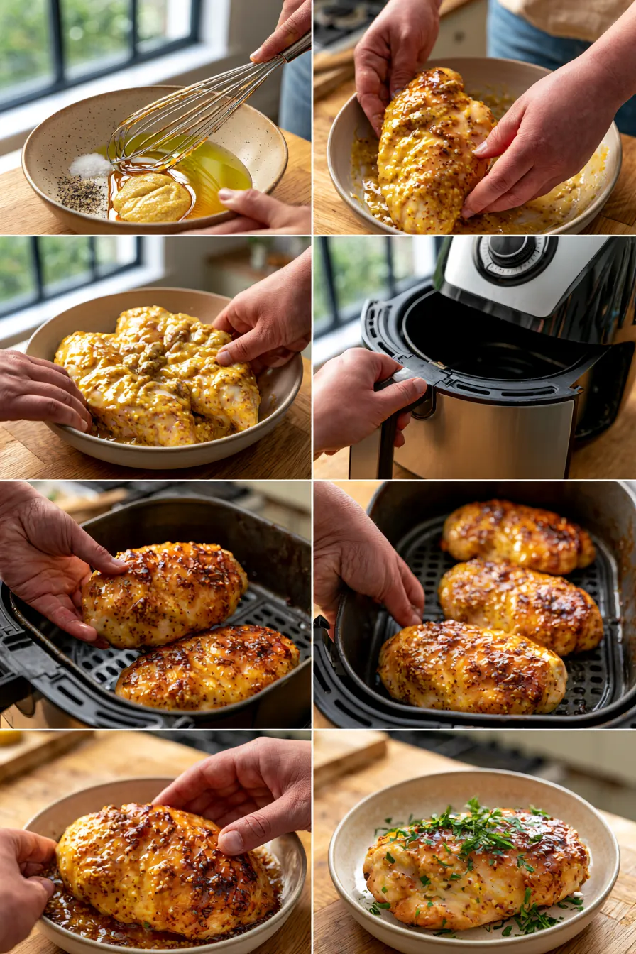 Honey Dijon Air Fryer Chicken