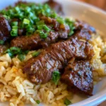 Honey Garlic Butter Steak and Rice Skillet