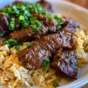 Honey Garlic Butter Steak and Rice Skillet