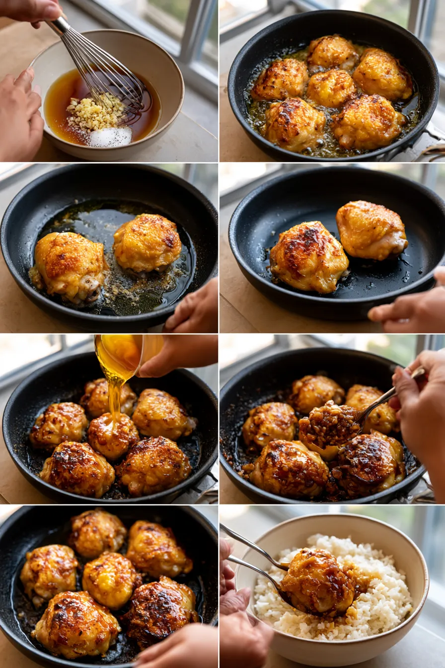 Honey Garlic Chicken Thighs
