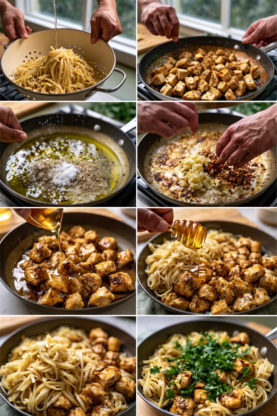 Honey Pepper Chicken Pasta