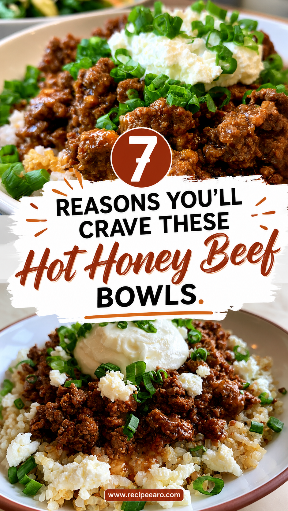 Hot Honey Beef Bowls