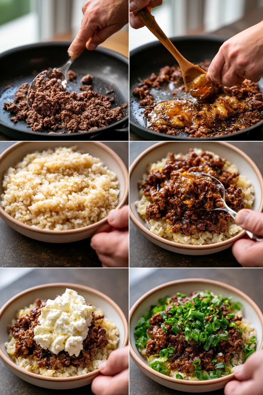 Hot Honey Beef Bowls