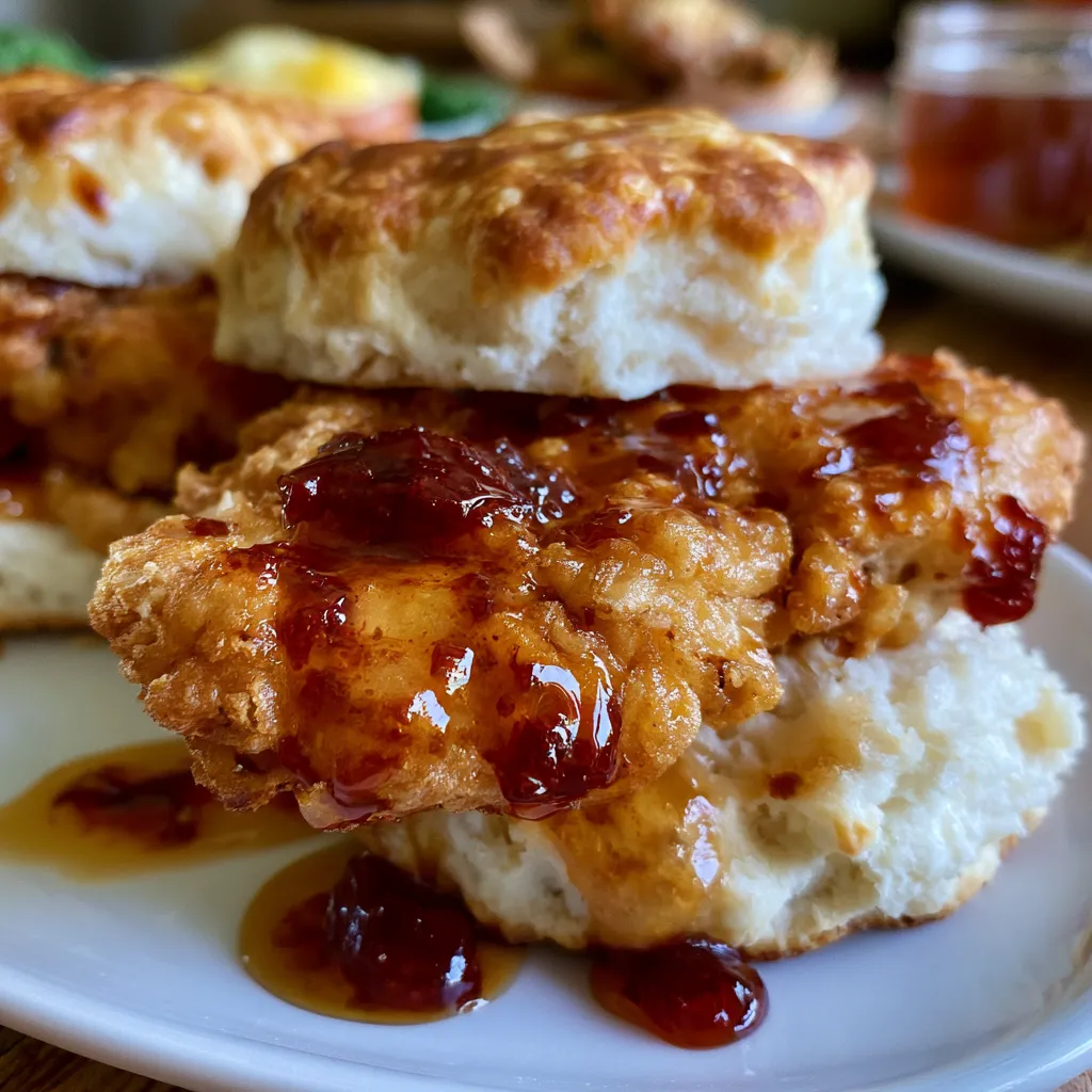 Hot Honey Chicken Biscuits