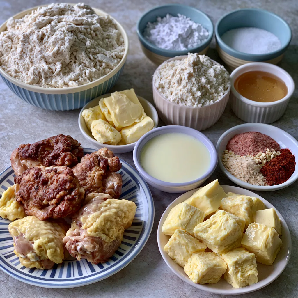 Hot Honey Chicken Biscuits