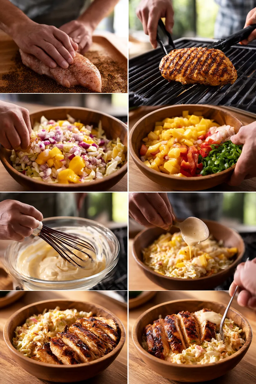 Jerk Chicken & Mango Slaw Bowls