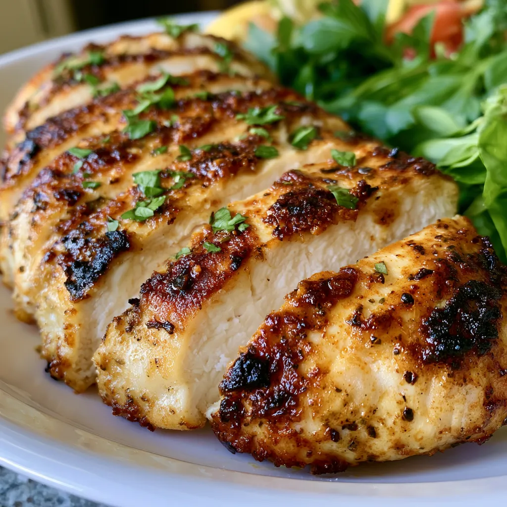 Juicy Air Fryer Grilled Chicken Breast