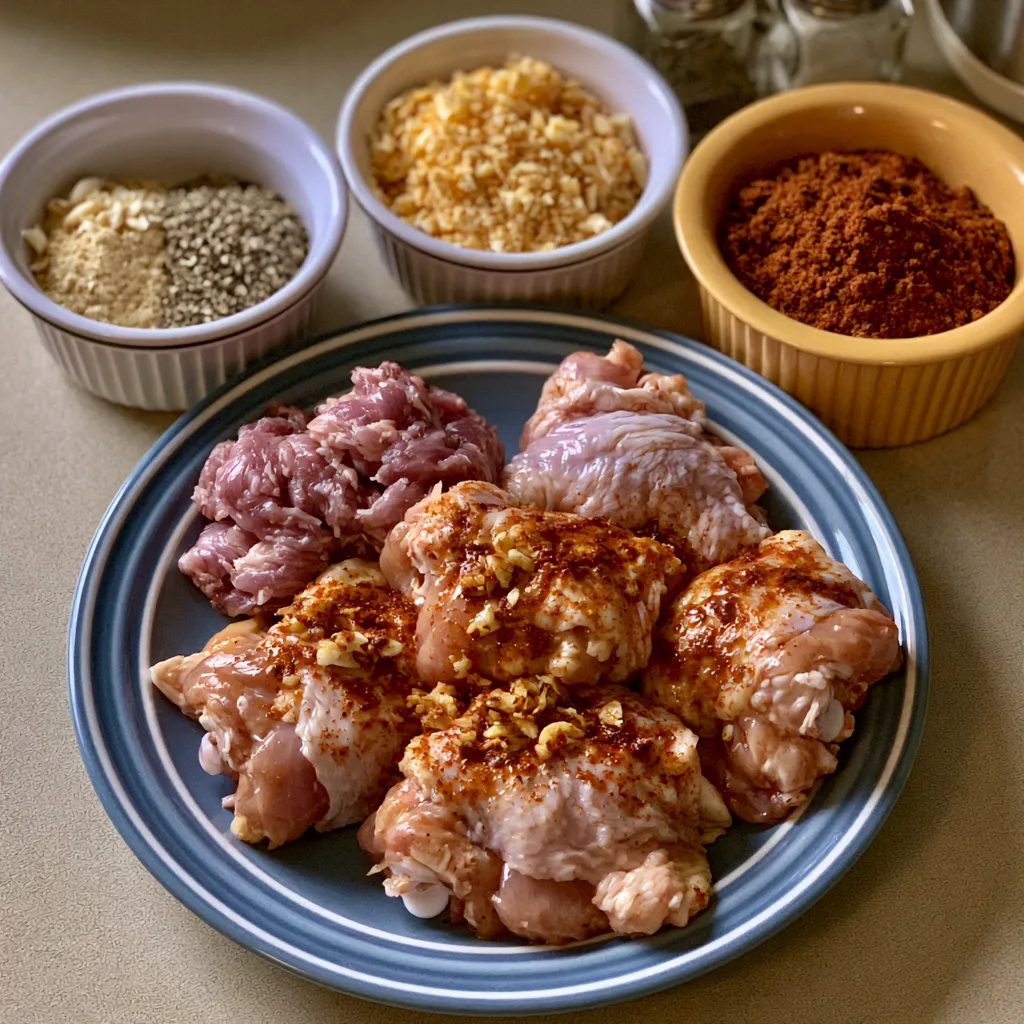 Juicy Crispy Air Fryer Chicken Thighs