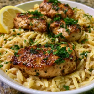 Lemon Chicken And Orzo