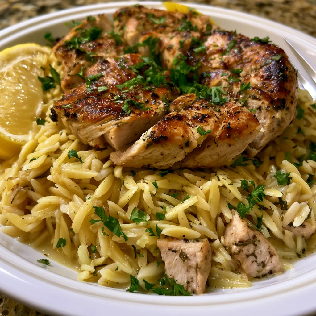 Lemon Chicken And Orzo