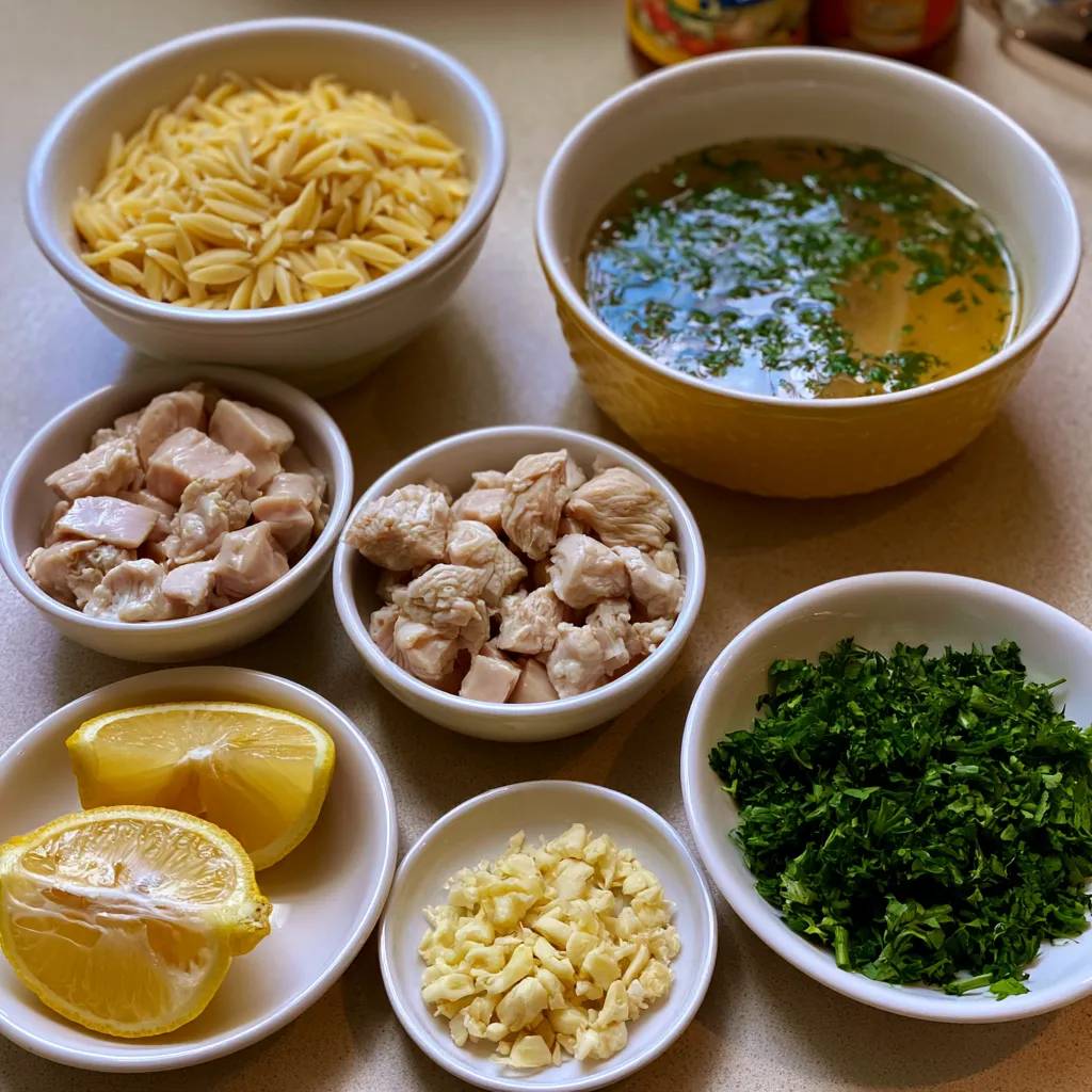 Lemon Chicken And Orzo