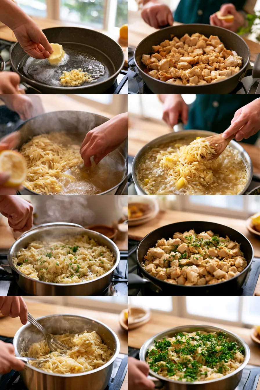 Lemon Chicken And Orzo