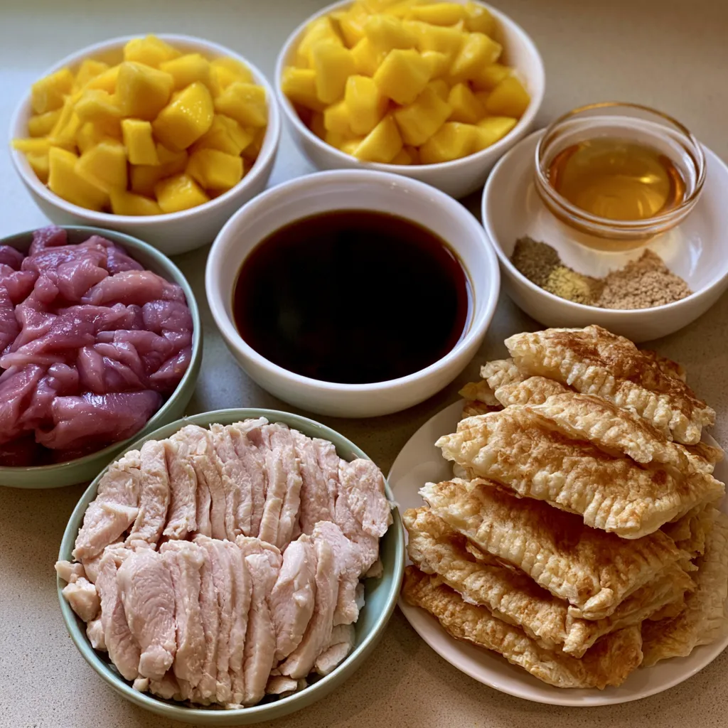 Sweet & Savory Asian Mango Glazed Chicken Twists