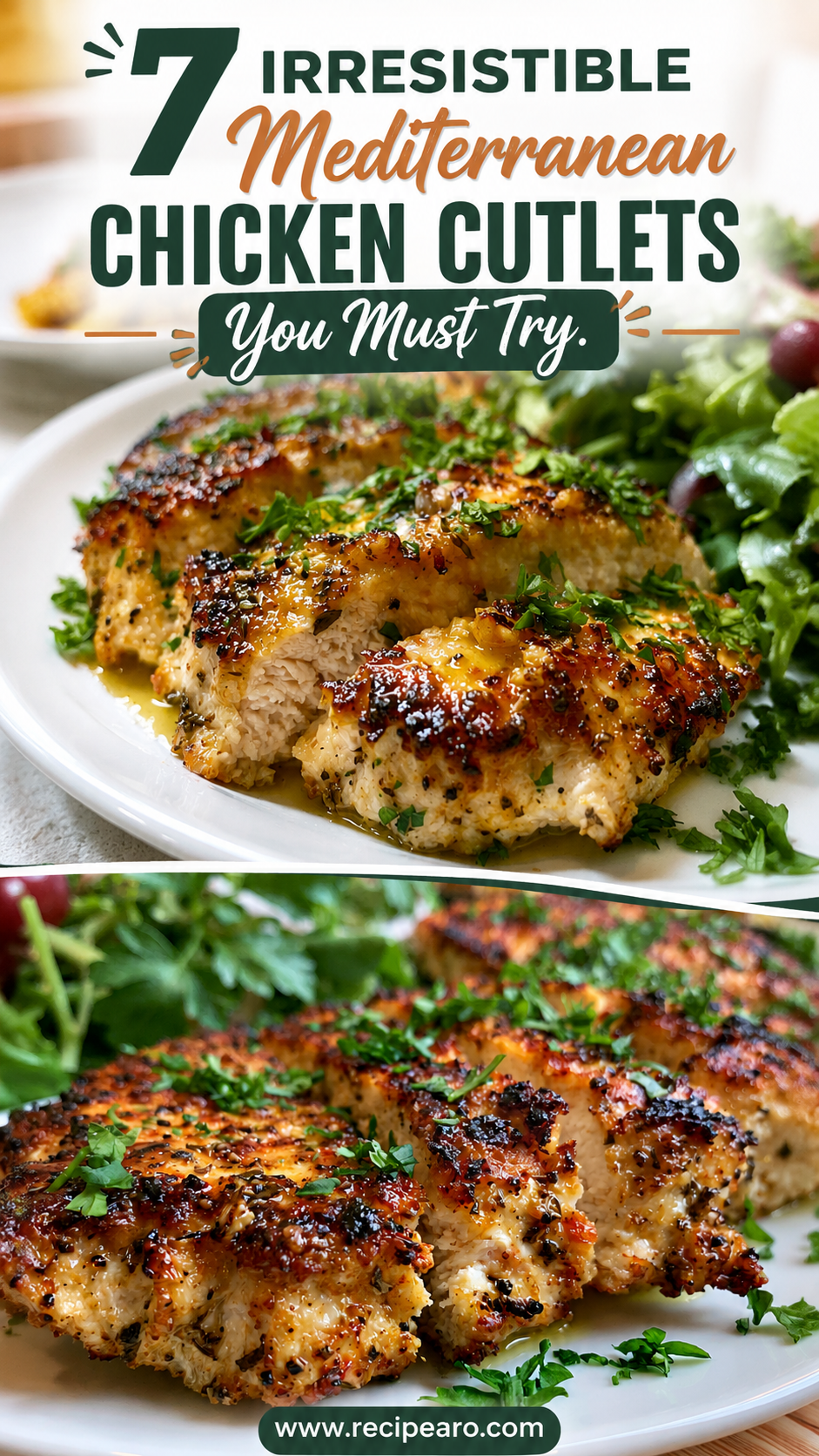 Mediterranean Chicken Cutlets