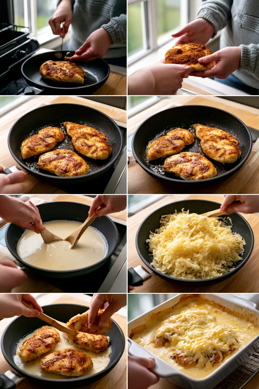 Mexican Chicken with Cheese Sauce