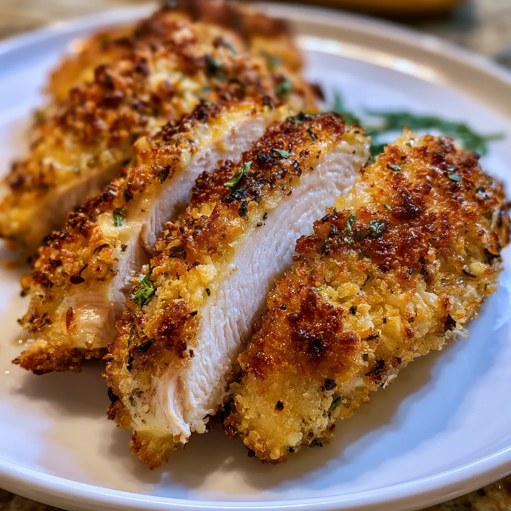 Oven Baked Parmesan Crusted Chicken