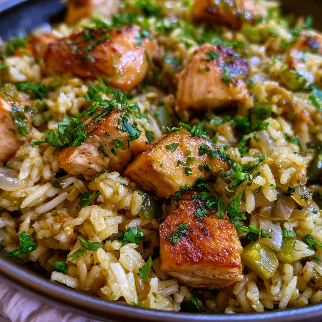 Salsa Verde Chicken & Rice Skillet