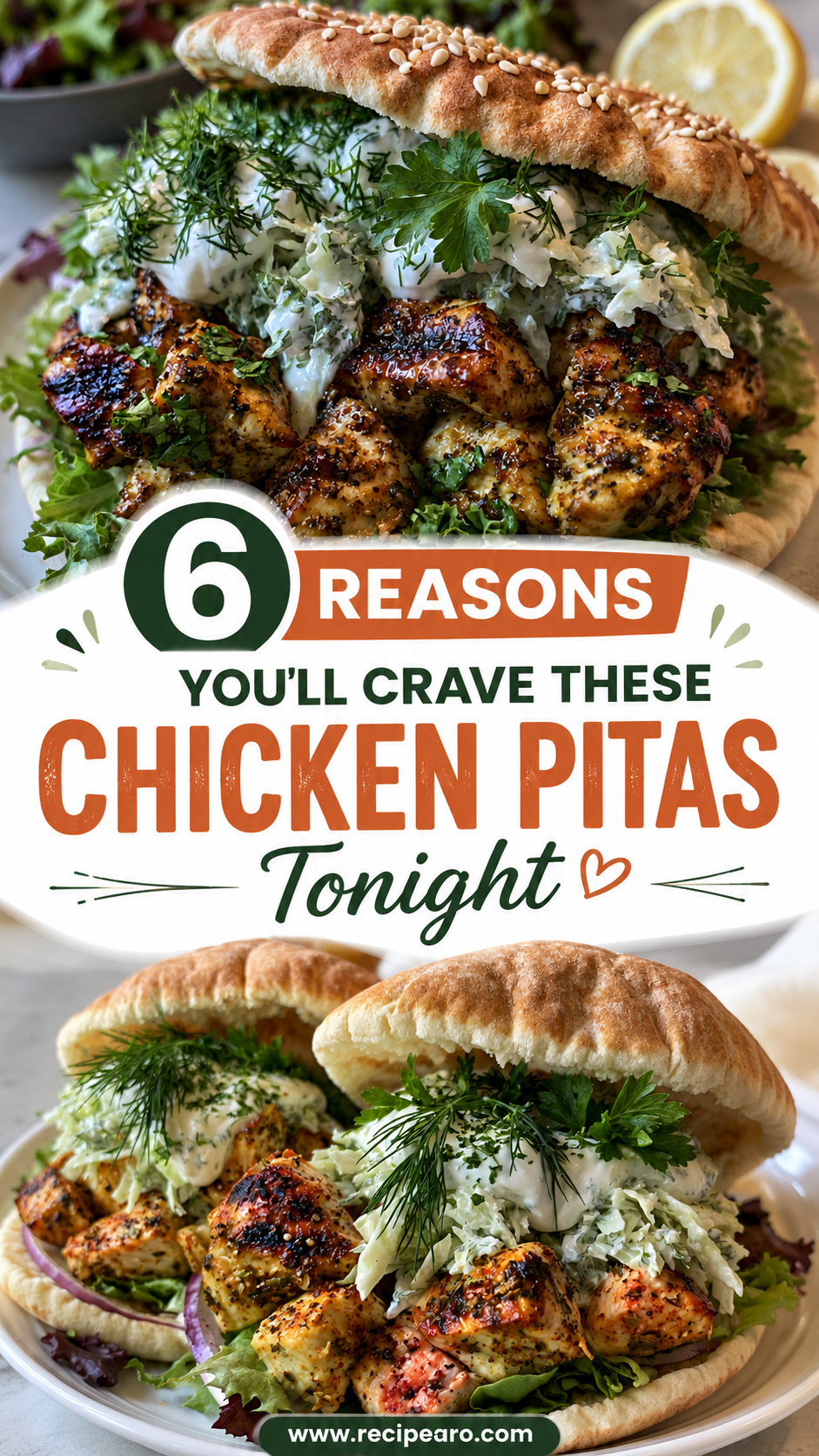 Sheet Pan Chicken Pitas with Herby Ranch
