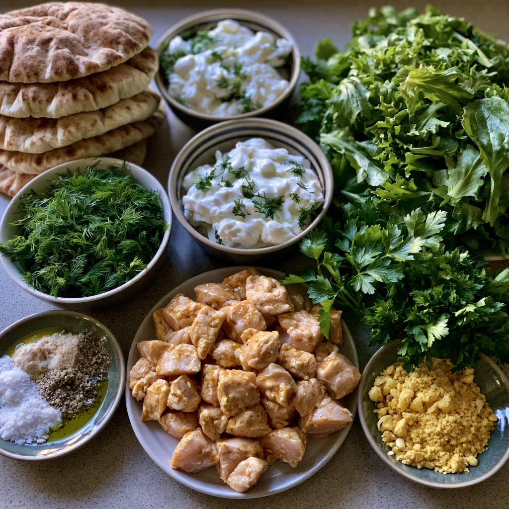 Sheet Pan Chicken Pitas with Herby Ranch