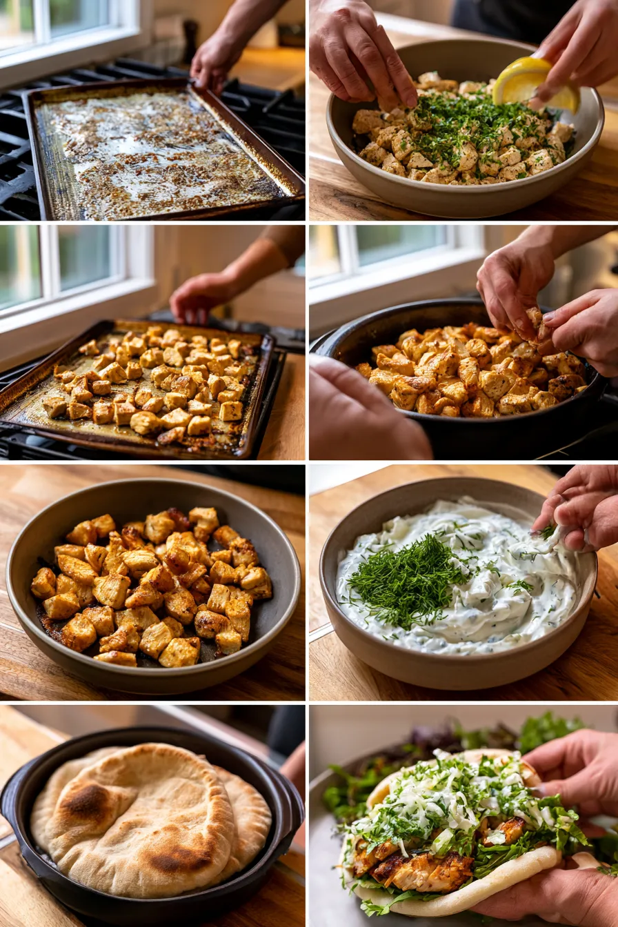 Sheet Pan Chicken Pitas with Herby Ranch