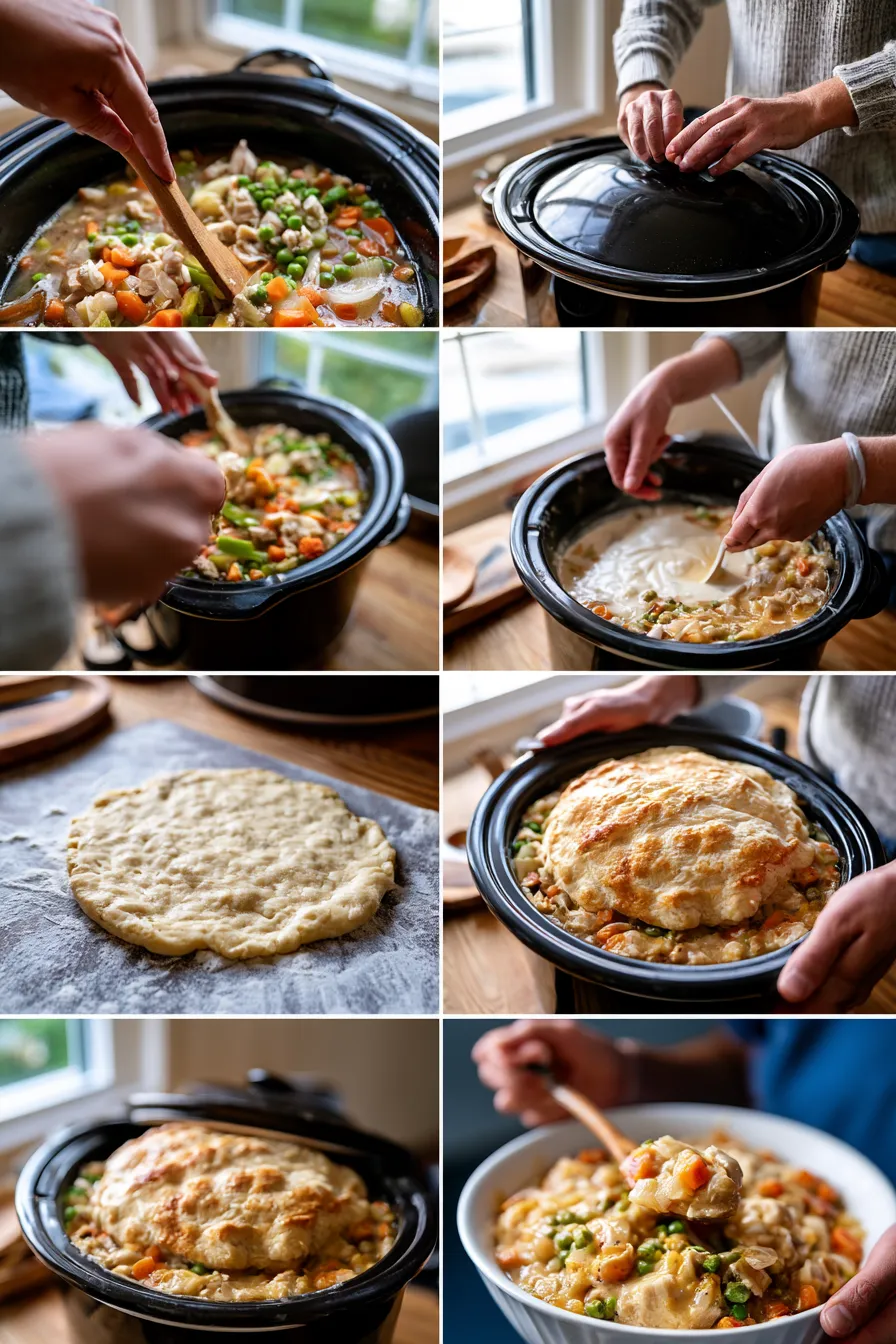 Slow Cooker Chicken Pot Pie