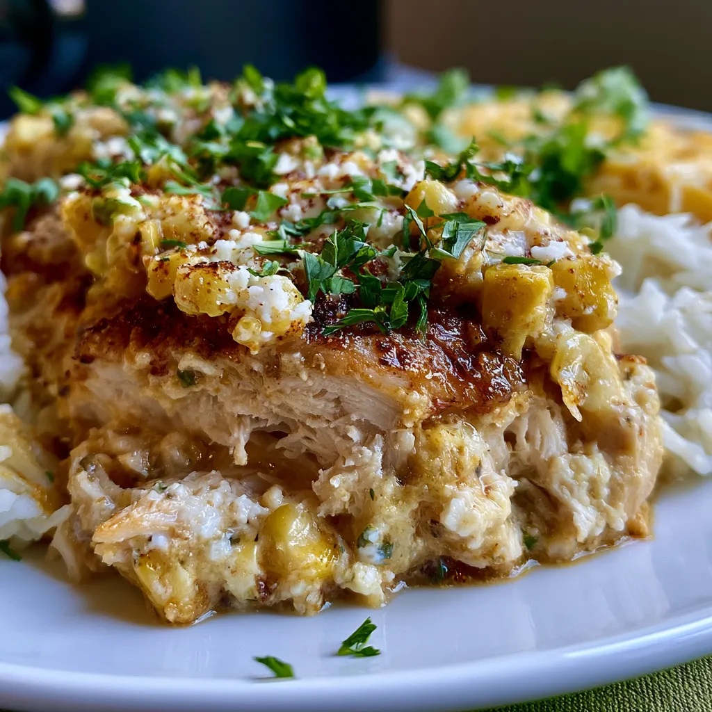Slow Cooker Street Corn Chicken