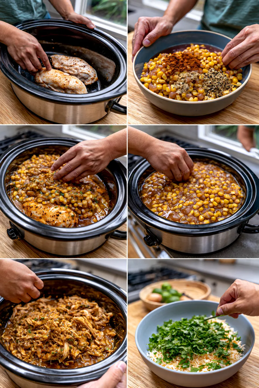 Slow Cooker Street Corn Chicken