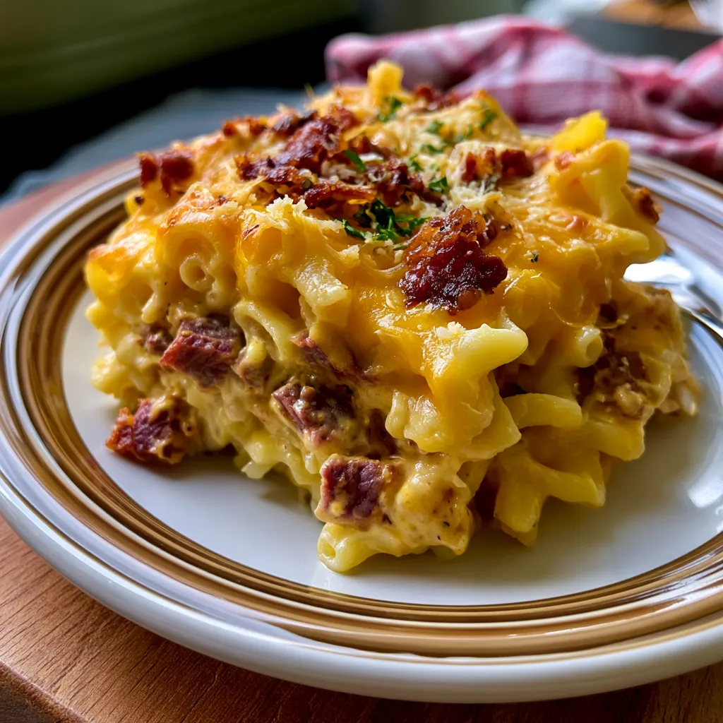 Smoked Beef Cheddar Pasta
