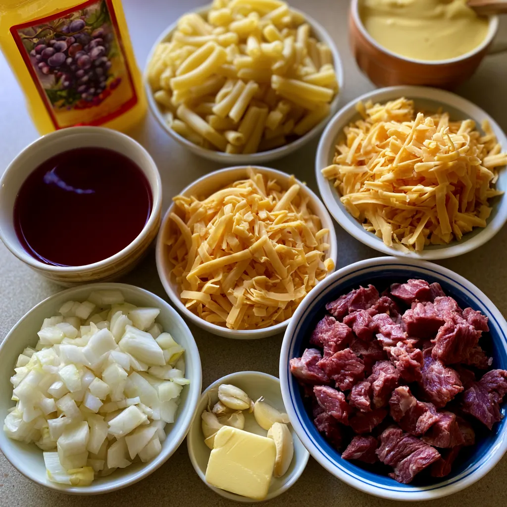 Smoked Beef Cheddar Pasta