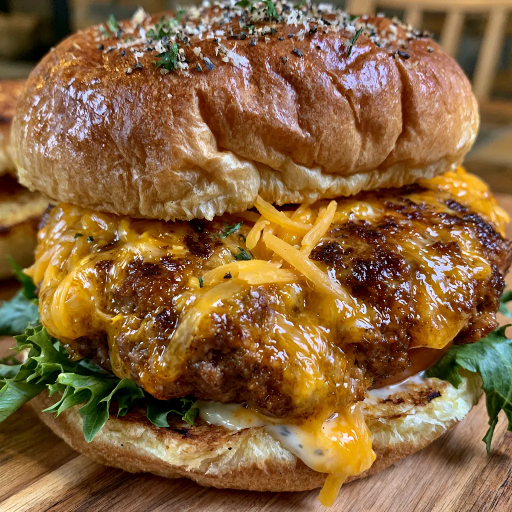 Smoked Beef Cheddar Ranch Burgers
