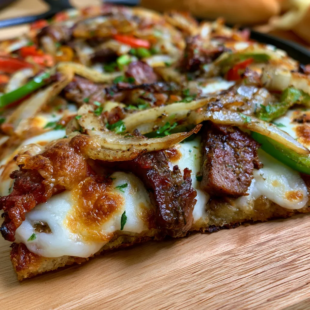 Smoked Beef Cheesesteak Skillet