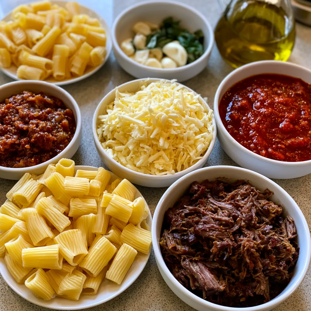 Smoked Beef Mozzarella Pasta