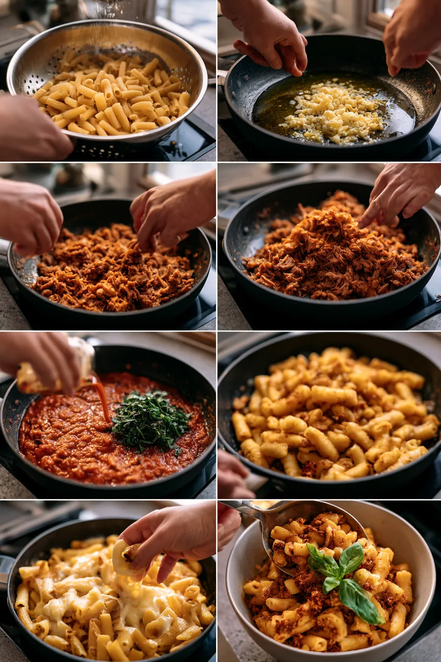 Smoked Beef Mozzarella Pasta