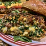 Smoked Beef & Spinach Burgers