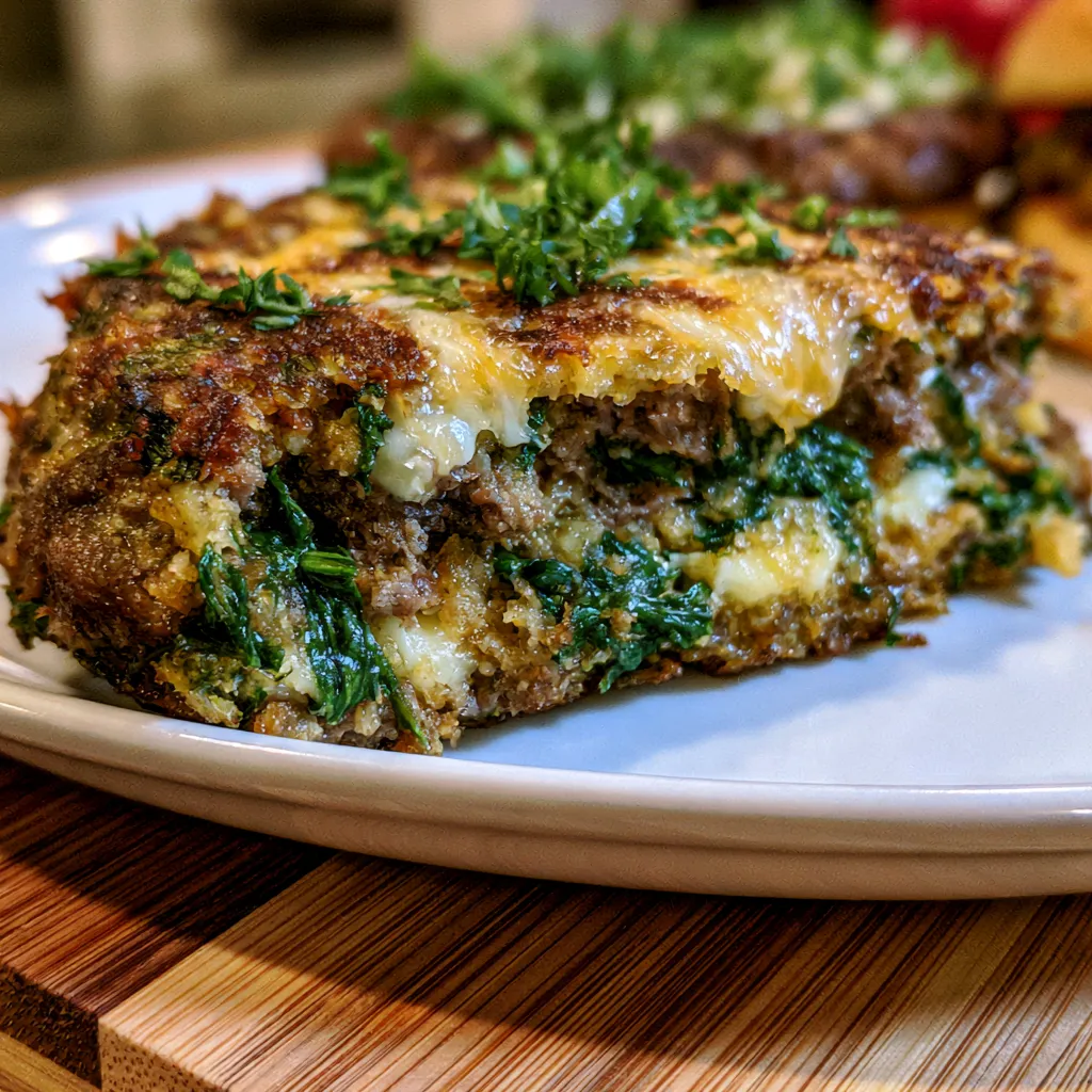 Smoked Beef & Spinach Burgers