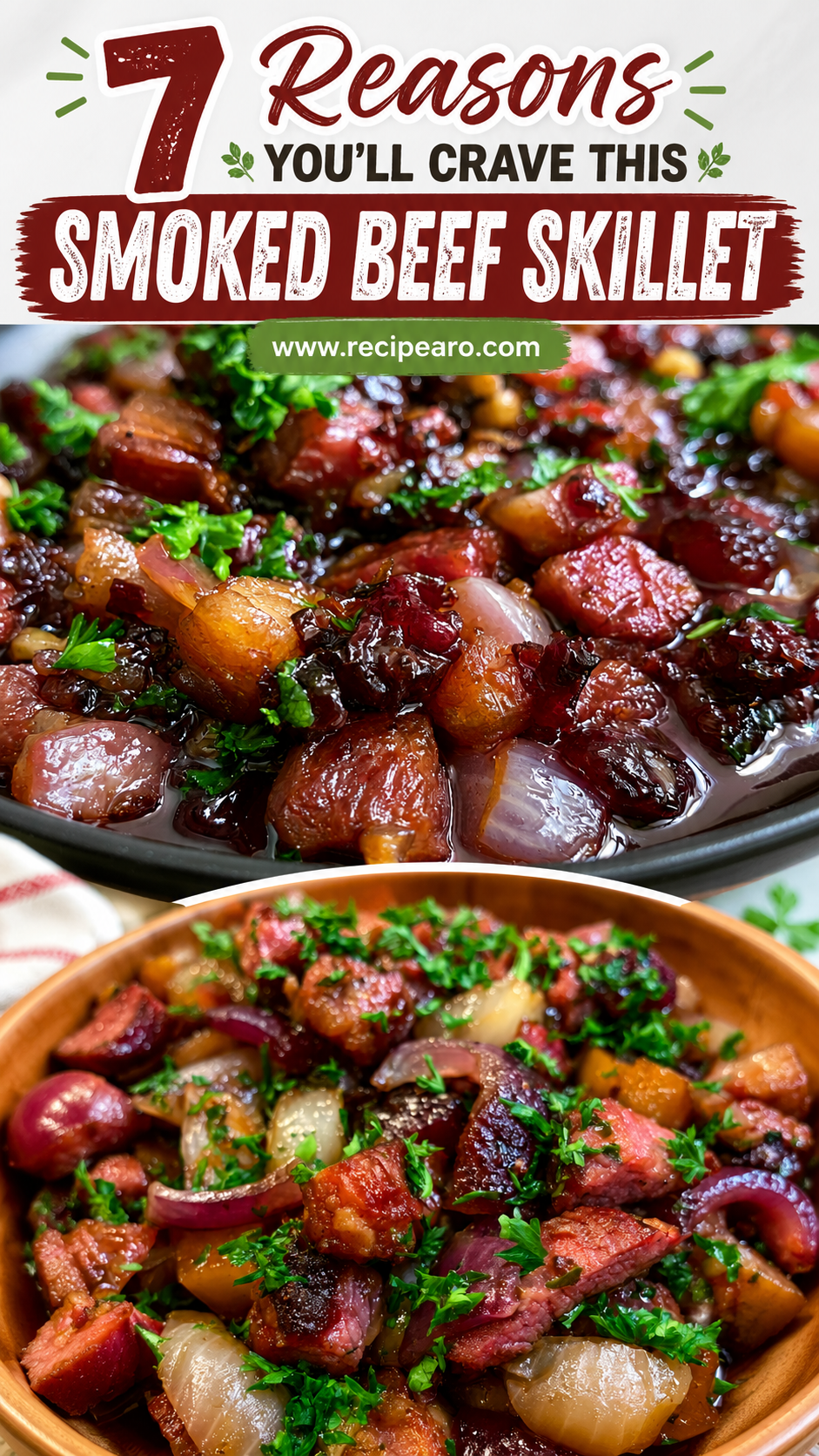 Smoked Beef and Grape Juice Skillet