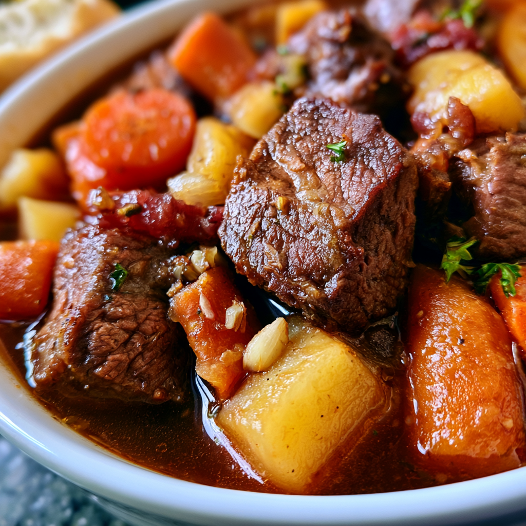 Smoked Beef and Grape Juice Stew
