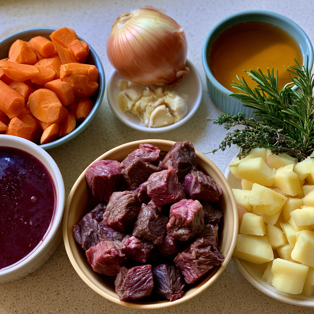 Smoked Beef and Grape Juice Stew