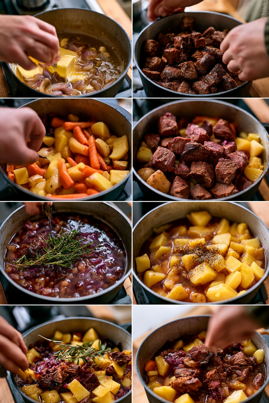 Smoked Beef and Grape Juice Stew