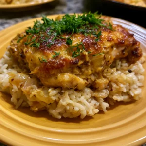 Smothered Chicken and Rice