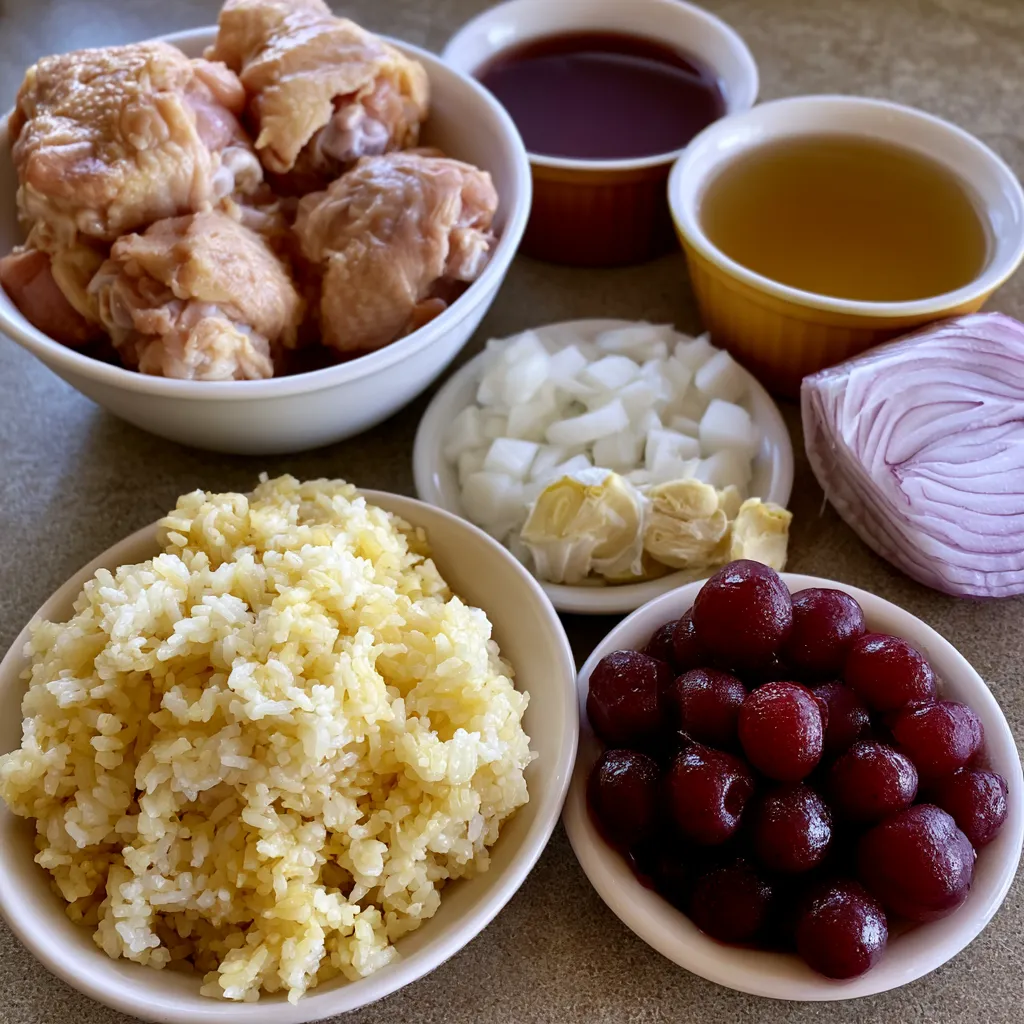 Smothered Chicken and Rice