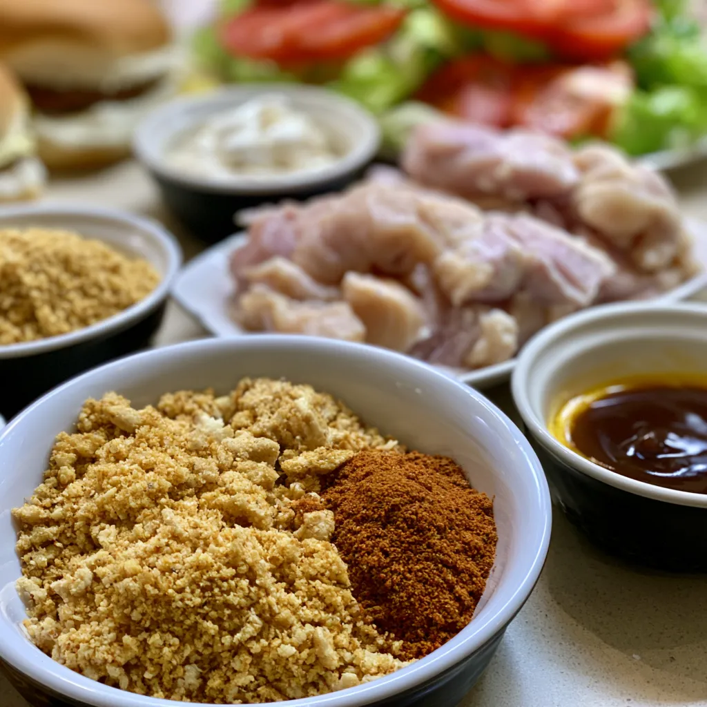 Spicy Air Fryer Chicken Sandwich