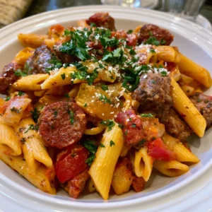 Spicy Cajun Beef Pasta