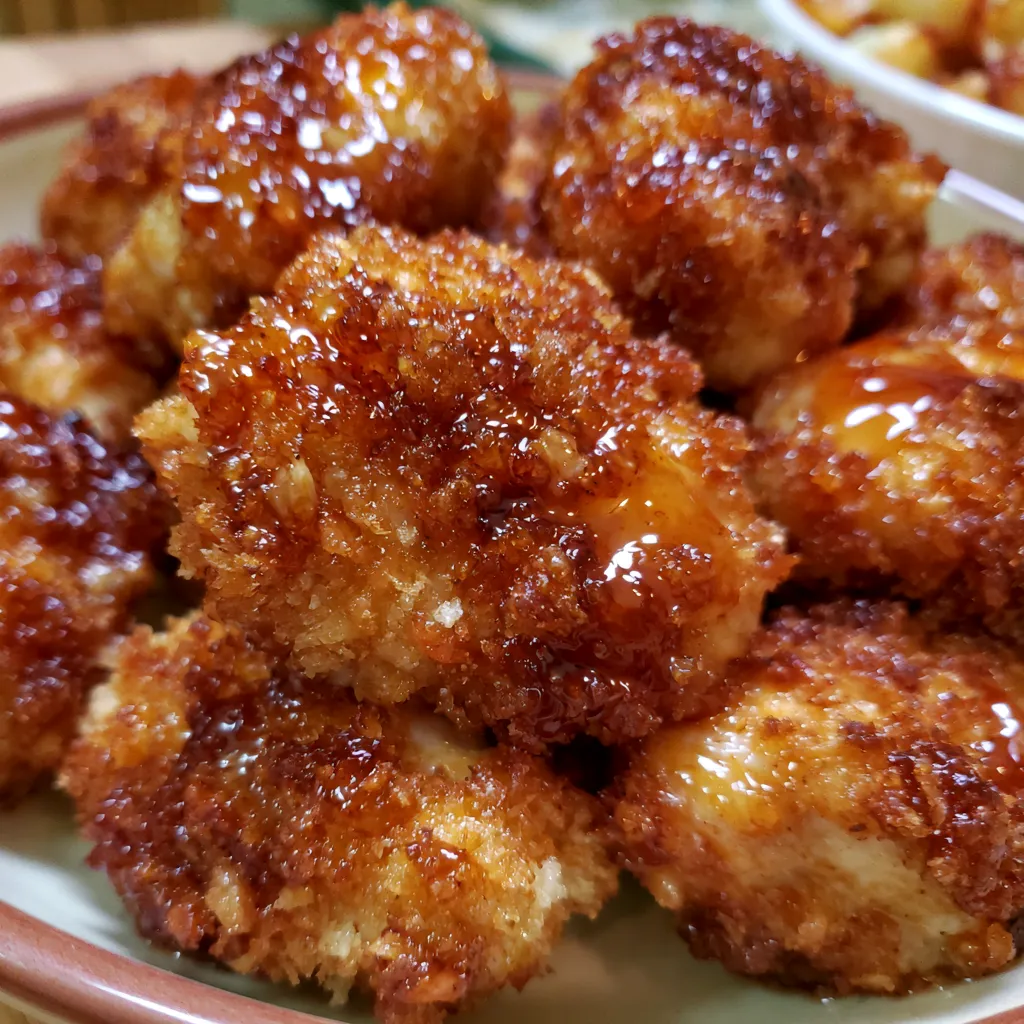 Sticky Honey Garlic Chicken Bites