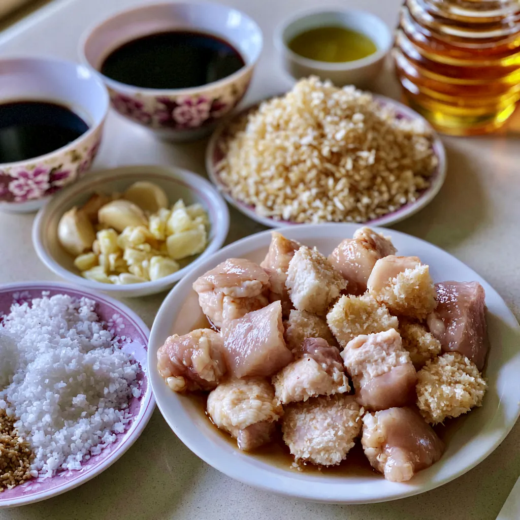 Sticky Honey Garlic Chicken Bites