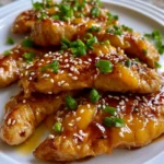 Sweet & Savory Asian Mango Glazed Chicken Twists